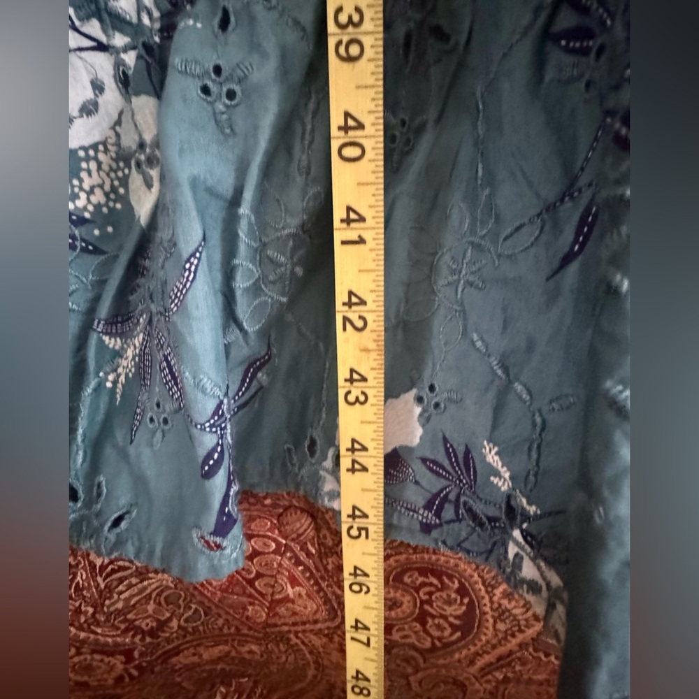 Wonderly Teal Floral Maxi Dress - Picture 4 of 7